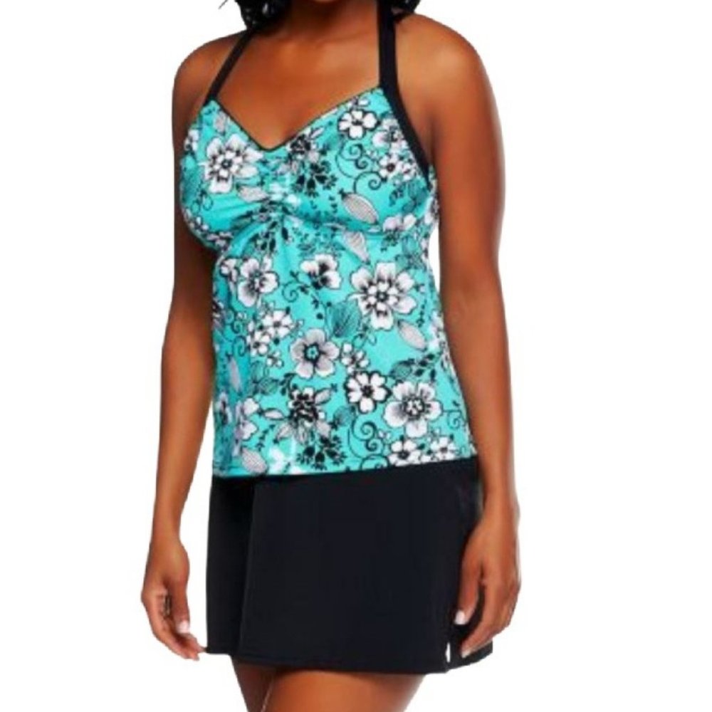 Fit 4 U D's & E's Garden Pop HBack Tankini only.